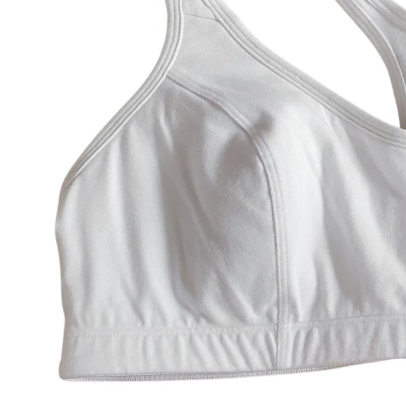 NWT Hanes White Sports Bra 38B G377 - Picture 3 of 9